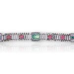 Silver harmony choker with stone