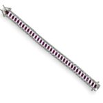 Ruby-stone tannis bracelet