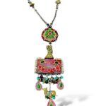 Pink stone long chain