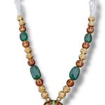 GREEN & RED STONE WITH ENAMAL DODI SET