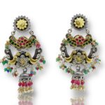 Multi colour Chand Bali earrings