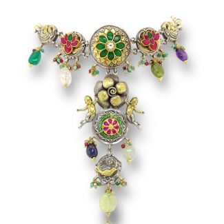 Multi colour long choker