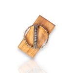 Silver aura diamond bangles