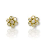 Plain polki earrings